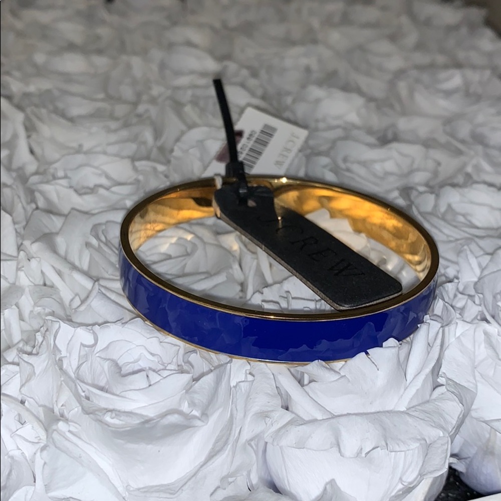 J crew blue and gold bracelet with tags.